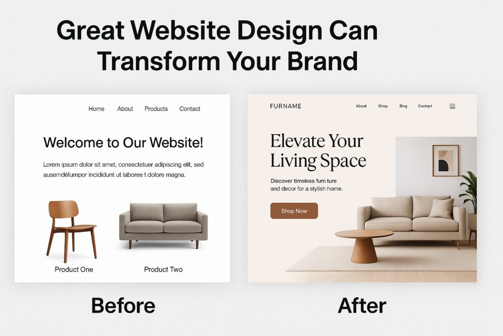 A great website design can change your brand